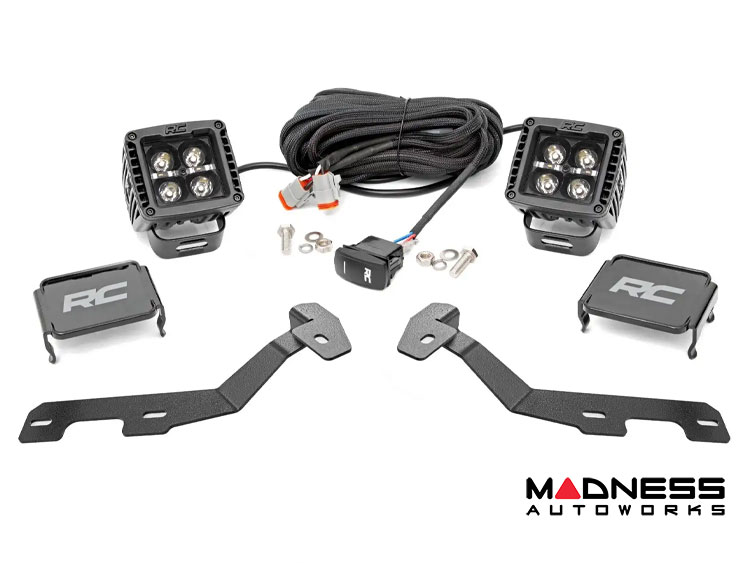 Dodge Ram 1500 Lighting Upgrade - Ditch Light Kit - Black Series LED w/ White DRL